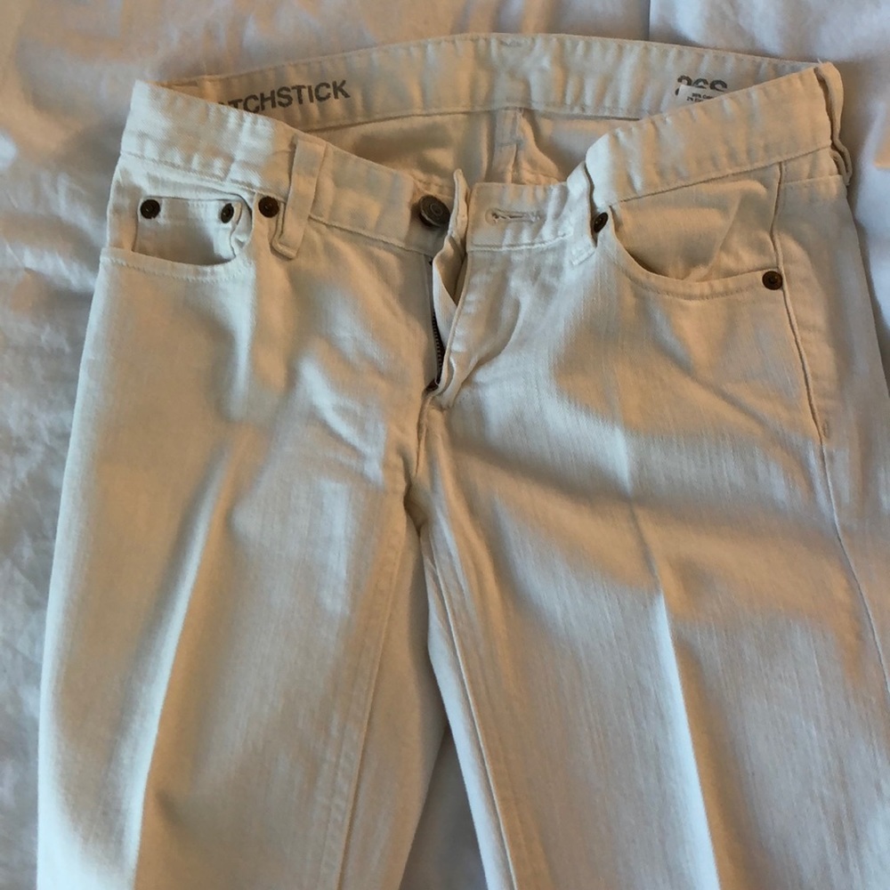 Jcrew white jeans. Matchstick